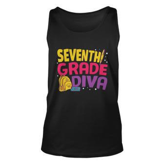 7Th Grade Diva First Day Of School Back To School Unisex Tank Top - Monsterry
