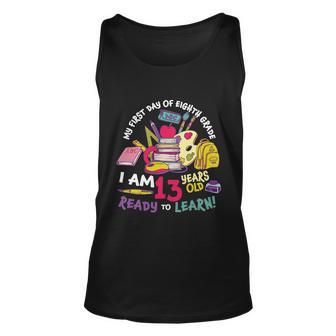 8Th Grade Back To First Day Of School Graphic Plus Size Shirt For Teacher Studen Unisex Tank Top - Thegiftio UK