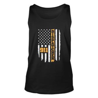 911 Dispatcher American Flag Usa Unisex Tank Top - Monsterry UK