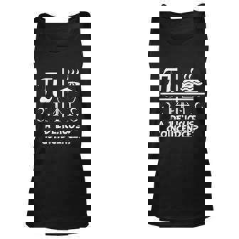 A Delicious Coincidence Pi Day 314 Math Geek Unisex Tank Top - Thegiftio
