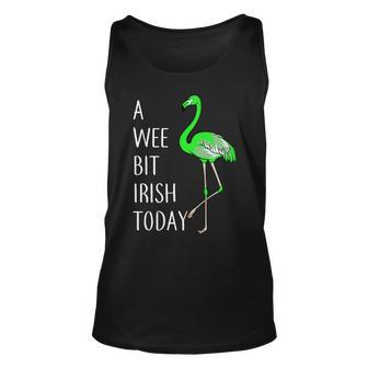A Wee Bit Irish Today Flamingo Tshirt Unisex Tank Top - Monsterry
