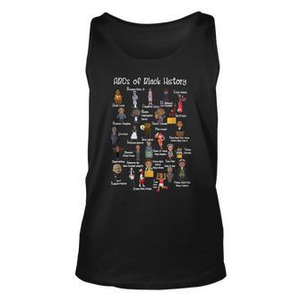 Abcs Of Black History Month Original Black History Men Women Tank Top Graphic Print Unisex - Thegiftio UK