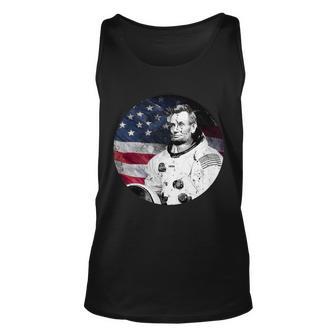 Abe Lincoln Astronaut Unisex Tank Top - Monsterry CA