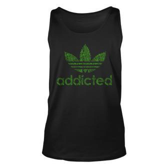 Addicted Weed Logo Tshirt Unisex Tank Top - Monsterry CA
