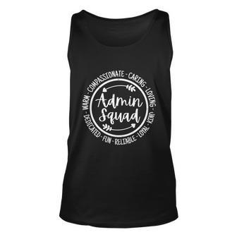 Admin Squad Admin Assistants Office Squad Team Vintage Gift Unisex Tank Top - Monsterry DE