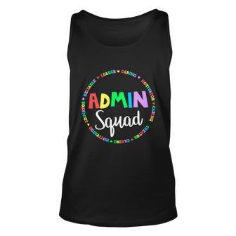 Admin Squad School Assistant Principal Crew Administrator Funny Gift Unisex Tank Top - Monsterry AU