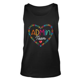 Admin Team Squad School Assistant Principal Administrator Gift Unisex Tank Top - Monsterry AU