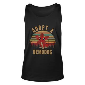 Adopt A Demodog Hell Fire Club Vintage Trending Upside Down Stranger Unisex Tank Top - Monsterry DE