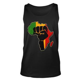 African Black Power Fist Tshirt Unisex Tank Top - Monsterry CA