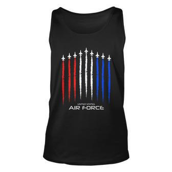 Air Force Us Veterans 4Th Of July Great Gift American Flag Meaningful Gift Unisex Tank Top - Monsterry