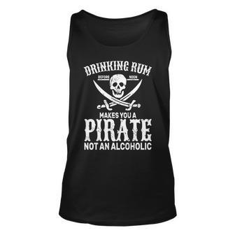 Alcoholic Pirate Unisex Tank Top - Monsterry CA