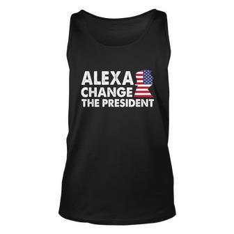 Alexa Change The President Funny Anti Joe Biden Tshirt Unisex Tank Top - Monsterry UK
