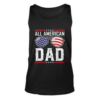 All American Dad Meaningful Gift Fourth 4Th Of July Sunglasses Family Gift Unisex Tank Top - Monsterry AU