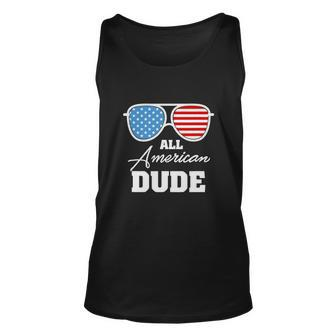 All American Dude 4Th Of July Independence Unisex Tank Top - Monsterry