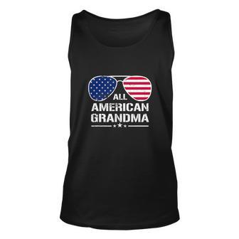 All American Grandma American Flag Patriotic V2 Unisex Tank Top - Monsterry