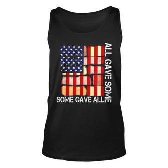 All Gave Some Some Gave All Memorials Day Unisex Tank Top - Thegiftio UK