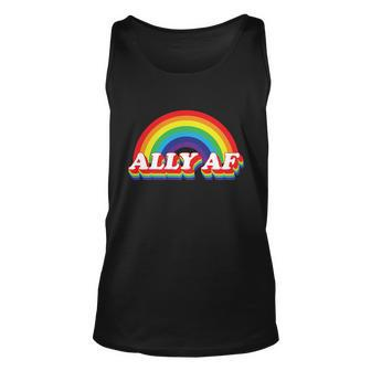 Ally Af Rainbow Gay Pride Month Unisex Tank Top - Monsterry