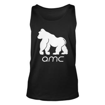 Amc To The Moon Short Squeeze Ape Unisex Tank Top - Monsterry CA