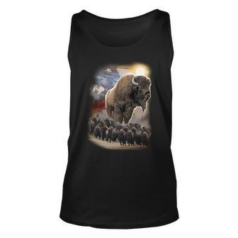 American Bison Tshirt Unisex Tank Top - Monsterry UK