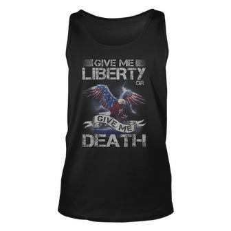American Eagle Give Me Liberty Or Give Me Death 4Th Of July Unisex Tank Top - Seseable