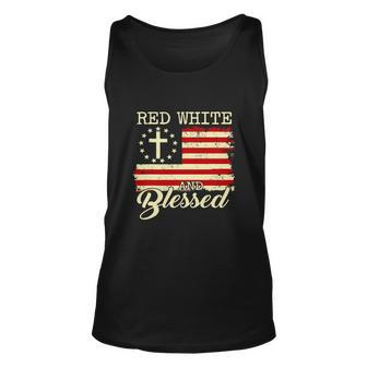 American Flag Christian 4Th Of July Unisex Tank Top - Monsterry