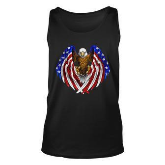 American Flag Eagle V2 Unisex Tank Top - Monsterry UK