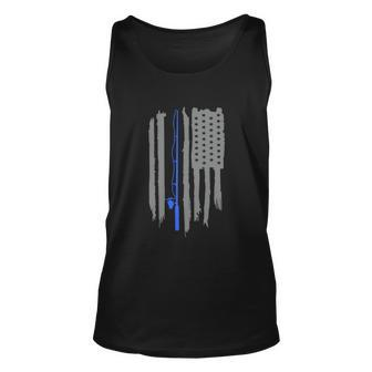 American Flag Fishing Tops Vintage Stay Positive Gift Graphic Design Printed Casual Daily Basic Unisex Tank Top - Thegiftio UK