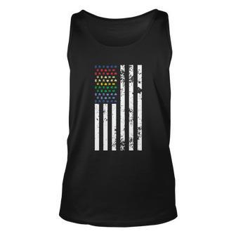 American Flag Lgbt Gay Pride Lesbian Bisexual Ally Quote Unisex Tank Top - Monsterry AU