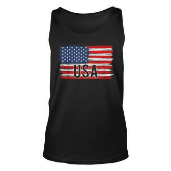 American Flag Usa 4Th Of July Independence Day Patriotic Unisex Tank Top - Seseable