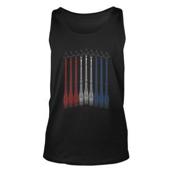 American Jet Red White & Blue Flag 4Th Of July Usa Unisex Tank Top - Monsterry AU