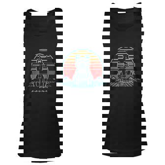 Anime Cat Bubble Milk Tea Retro Boba Tea Aesthetic Kawaii Unisex Tank Top - Thegiftio