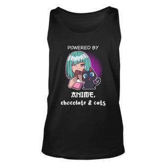 Anime Funny Cat Lover Anime Fan Anime And Cats Unisex Tank Top - Thegiftio UK