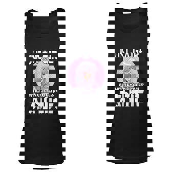 Anime Girl Merch Otaku Just A Girl Who Loves Anime Unisex Tank Top - Thegiftio