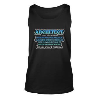 Architect Designer Draw Design Structure Planner Architect Cute Gift Graphic Design Printed Casual Daily Basic Unisex Tank Top