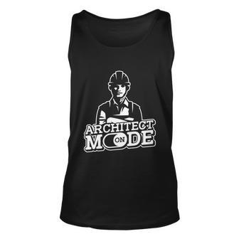 Architect Mode On Gift Architectural Building Design Architect Gift Graphic Design Printed Casual Daily Basic Unisex Tank Top - Thegiftio UK