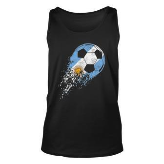 Argentina Soccer Argentinian Flag Pride Soccer Player Unisex Tank Top | Mazezy