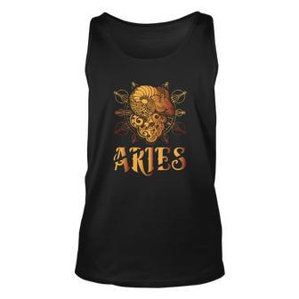 Aries Goat Zodiac Tshirt Unisex Tank Top - Monsterry