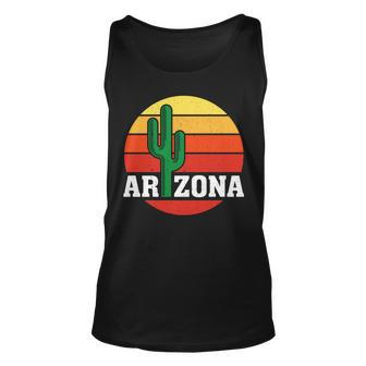 Arizona Cactus Sunset Unisex Tank Top - Monsterry