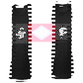 Arkansas State Flag Graphic Design Printed Casual Daily Basic Unisex Tank Top - Thegiftio