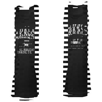 Arkansas Vintage Sports Design Arkansan Men Women Tank Top Graphic Print Unisex - Thegiftio