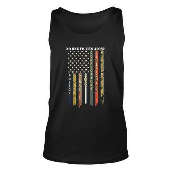 Army Gift No One Fights Alone Unisex Tank Top - Monsterry