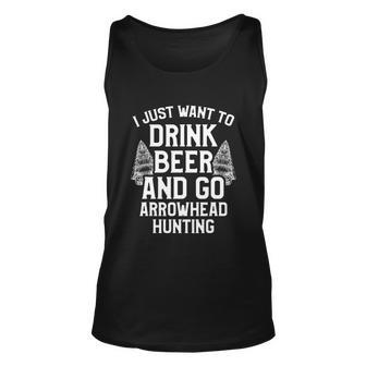 Arrowhead Hunting Collector Beer Artifacts Hunter Cute Gift Unisex Tank Top - Monsterry DE