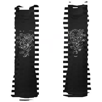 Art Teacher Heart Shape Teacher Apparel Unisex Tank Top - Thegiftio