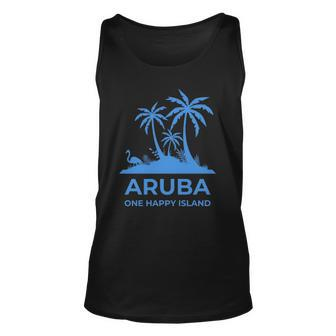 Aruba One Happy Island V2 Unisex Tank Top | Mazezy