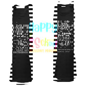 Assistant Principal Happy First Day Of School Back To School V5 Unisex Tank Top - Thegiftio UK