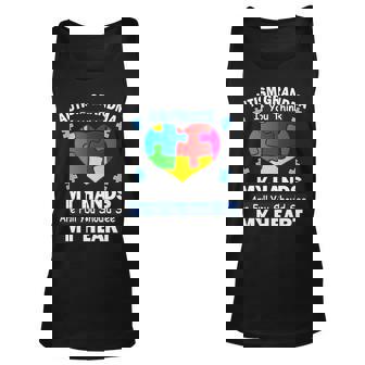 Autism Grandma My Hands Are Full You Should See My Heart Unisex Tank Top - Thegiftio UK