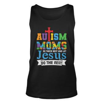 Autism Mom Gift For Autism Awareness Autism Puzzle Tshirt Unisex Tank Top - Monsterry UK