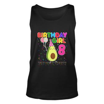 Avocados 8Th Birthday Girl Funny Avocados Unisex Tank Top - Monsterry
