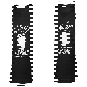 Aw Lawd He Spoopin Concerned Ghost Design Graphic Design Printed Casual Daily Basic Unisex Tank Top - Thegiftio