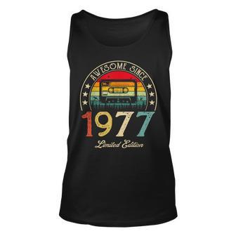 Awesome Since 1977 Vintage 1977 45Th Birthday 45 Years Old Unisex Tank Top - Seseable